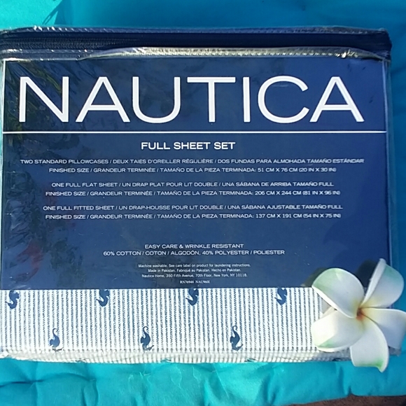 Nautica Seahorse Full Sheet Set - Last One! - Picture 3 of 6